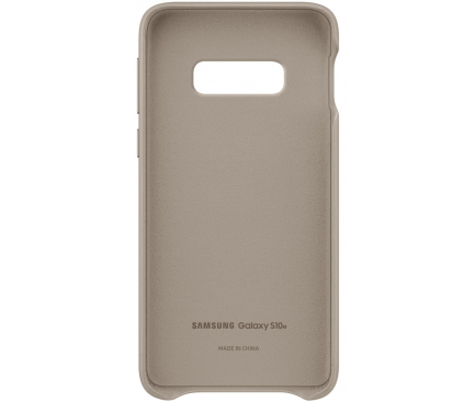 Husa Piele Samsung Galaxy S10e G970, Leather Cover, Bej EF-VG970LJEGWW
