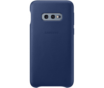Husa Piele Samsung Galaxy S10e G970, Leather Cover, Bleumarin EF-VG970LNEGWW