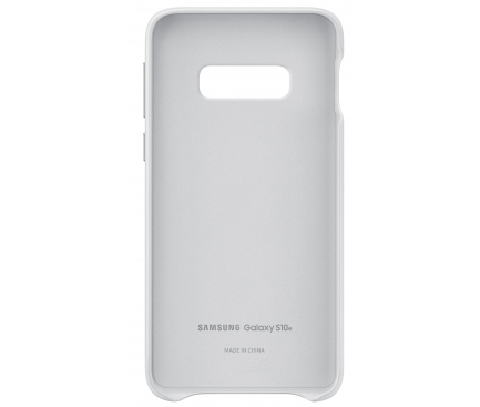 Husa Piele Samsung Galaxy S10e G970, Leather Cover, Alba EF-VG970LWEGWW
