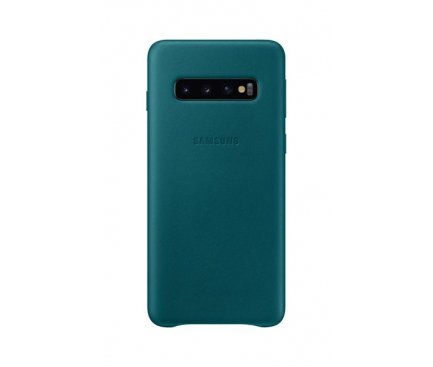 Husa Piele Samsung Galaxy S10 G973, Leather Cover, Turquoise, Blister EF-VG973LGEGWW 