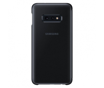 Husa Plastic Samsung Galaxy S10e G970, Clear view, Neagra EF-ZG970CBEGWW