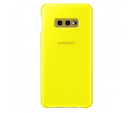 Husa Plastic Samsung Galaxy S10e G970, Clear view, Galbena EF-ZG970CYEGWW