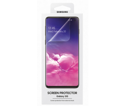 Folie Protectie Ecran Samsung Galaxy S10 G973, Plastic, Full Face, Blister ET-FG973CTEGWW 