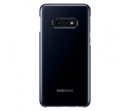 Husa Samsung Galaxy S10e G970, LED Cover, Neagra EF-KG970CBEGWW