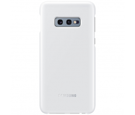 Husa Samsung Galaxy S10e G970, LED Cover, Alba EF-KG970CWEGWW