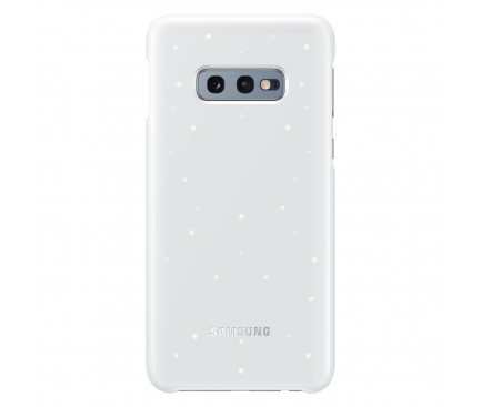 Husa Samsung Galaxy S10e G970, LED Cover, Alba EF-KG970CWEGWW