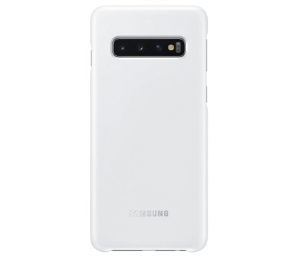 Husa Samsung Galaxy S10 G973, LED Cover, Alba EF-KG973CWEGWW