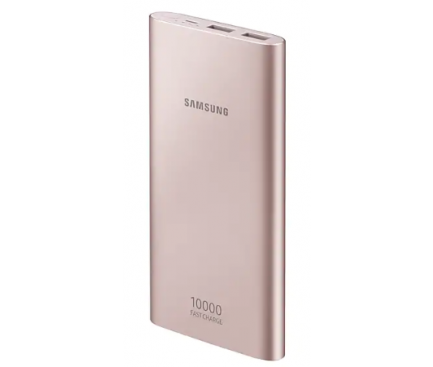 Baterie Externa Powerbank Samsung EB-P1100, 10000 mA, Fast Charging, 2 x USB, Port alimentare MicroUSB, Roz EB-P1100BPEGWW