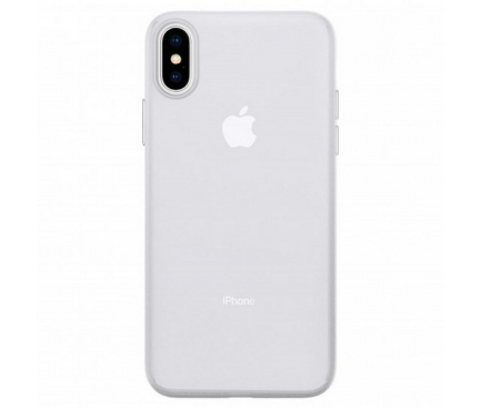 Husa Plastic Spigen Air Skin pentru Apple iPhone X / Apple iPhone XS, Transparenta, Blister 063CS24909 