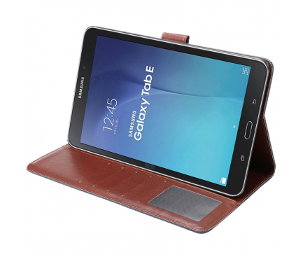 Husa Tableta Textil OEM Denim pentru Samsung Galaxy Tab E 9.6, Neagra