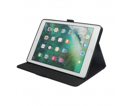Husa Tableta Piele OEM Double Holder pentru Apple iPad 9.7 (2017) / Apple iPad 9.7 (2018) / Apple iPad Air / Apple iPad Air 2, Neagra, Bulk 