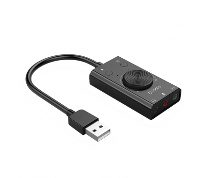 Placa De Sunet USB Orico Driver-free, Neagra