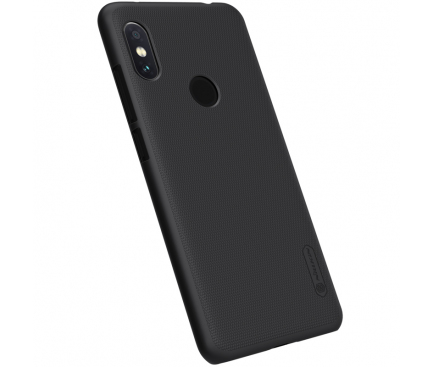 Husa Plastic Nillkin Frosted pentru Xiaomi Redmi Note 6 Pro, Neagra