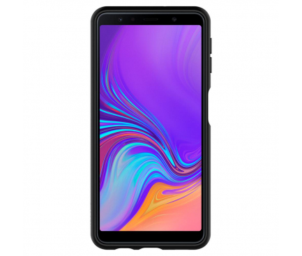 Husa TPU Spigen Liquid Air pentru Samsung Galaxy A7 (2018) A750, Neagra, Blister 608CS25555 