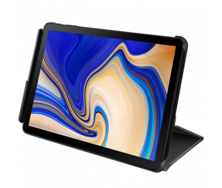 Husa Tableta Piele Samsung Galaxy Tab S4 10.5 T830, Neagra EF-BT830PBEGWW