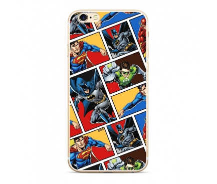 Husa TPU DC Comics Liga 001 pentru Apple iPhone X / Apple iPhone XS, Multicolor, Blister WPCHEROS130 