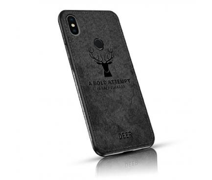 Husa TPU OEM Deer pentru Apple iPhone XR, Neagra, Blister 