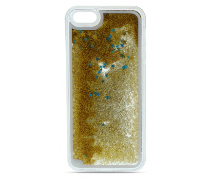Husa TPU OEM Liquid Glitter pentru Samsung Galaxy S10e G970, Aurie