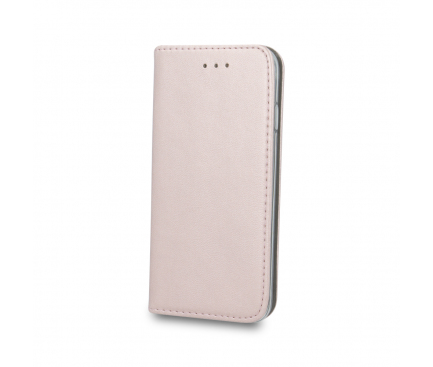 Husa Piele OEM Smart Magnetic pentru Samsung Galaxy S10+ G975, Roz Aurie, Bulk 