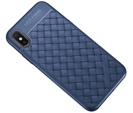 Husa TPU OEM Braided pentru Samsung Galaxy S8 G950, Bleumarin, Bulk 