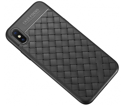 Husa TPU OEM Braided pentru Samsung Galaxy S8+ G955, Neagra, Bulk 