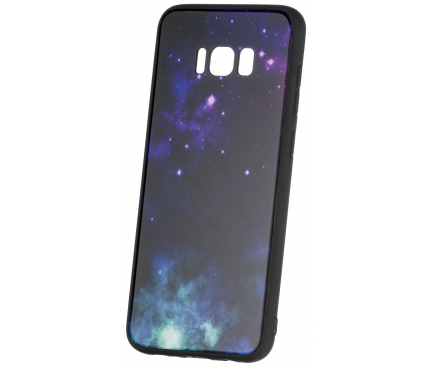 Husa TPU OEM Galaxy Stars cu spate din sticla pentru Samsung Galaxy S8+ G955, Multicolor, Bulk 