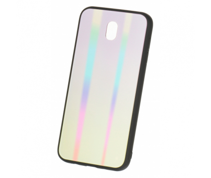 Husa TPU OEM Rainbow1 cu spate din sticla pentru Huawei Y6 (2018), Multicolor, Bulk 