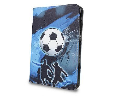 Husa Poliuretan GreenGo Football pentru Tableta 10 inci, Dimensiuni interioare 265 x 195 mm, Multicolor, Bulk 