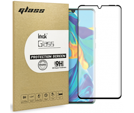 Folie Protectie Ecran Imak pentru Huawei P30 Pro, Sticla securizata, Full Face, Edge Glue, 3D, Neagra, Blister 