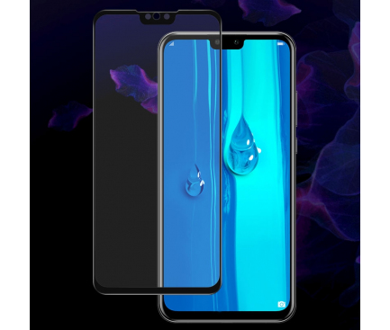 Folie Protectie Ecran Imak pentru Huawei Y9 (2019), Sticla securizata, Full Face, Full Glue, 3D, Neagra, Blister 