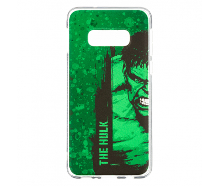 Husa TPU Marvel Hulk 001 pentru Samsung Galaxy S10e G970, Verde, Blister 