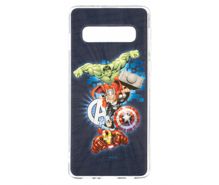 Husa TPU Marvel Avengers 001 pentru Samsung Galaxy S10 G973, Bleumarin, Blister 