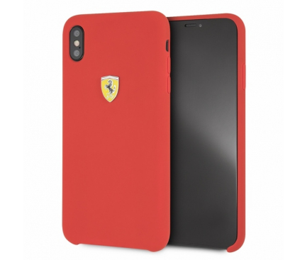 Husa TPU Ferrari pentru Apple iPhone XS Max, Rosie, Blister FESSIHCI65RE 