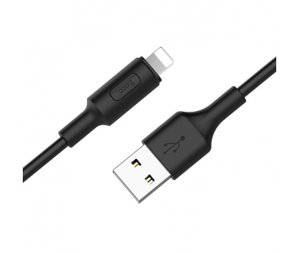 Cablu Date si Incarcare USB-A - Lightning HOCO Soarer X25, 18W, 1m, Negru