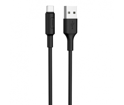 Cablu Date si Incarcare USB la USB Type-C HOCO Soarer X25, 1 m, Negru