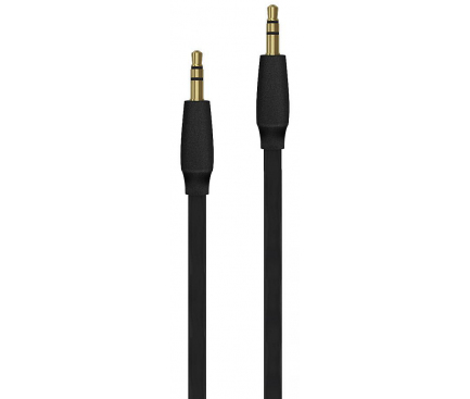 Cablu audio 3.5 mm la 3.5 mm Just Wireless, 1.8 m, Negru, Blister 