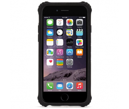 Husa TPU Griffin Survivor pentru Apple iPhone 6 / Apple iPhone 6s, Neagra - Transparenta, Blister  GB38865 