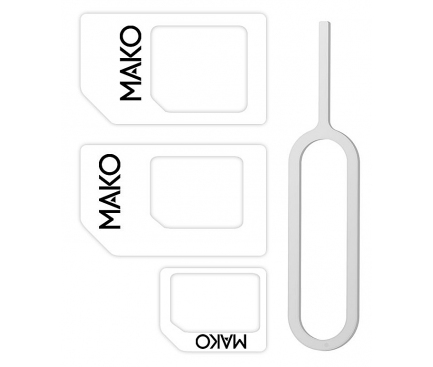 Adaptor SIM Mako Multi SIM, Alb, Blister 
