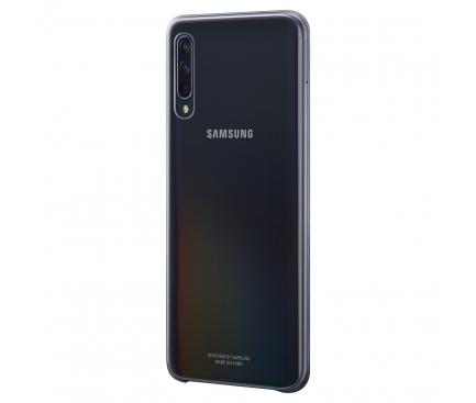 Husa Plastic Samsung Galaxy A50 A505 / Samsung Galaxy A50s A507 / Samsung Galaxy A30s A307, Gradation Cover, Neagra  - Transparenta, Blister EF-AA505CBEGWW 