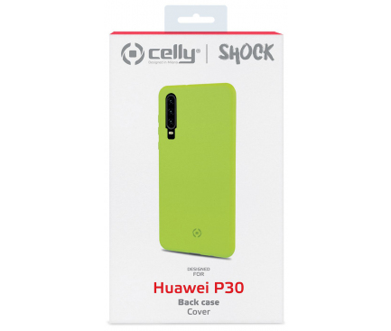 Husa TPU Celly Shock pentru Huawei P30, Galbena, Blister SHOCK848YL 