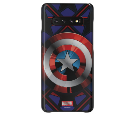 Husa Plastic Samsung Galaxy S10+ G975,  Marvel Captain America, Mov, Blister GP-G975HIFGHWC 
