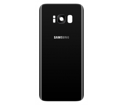 Capac Baterie Negru cu geam camera / blitz, Swap Samsung Galaxy S8 G950 