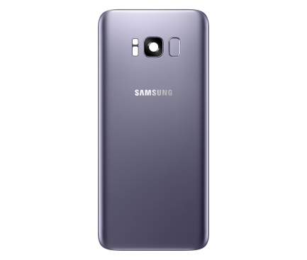 Capac Baterie Mov (Orchid Gray) cu geam camera blitz si senzor amprenta, Swap Samsung Galaxy S8+ G955 