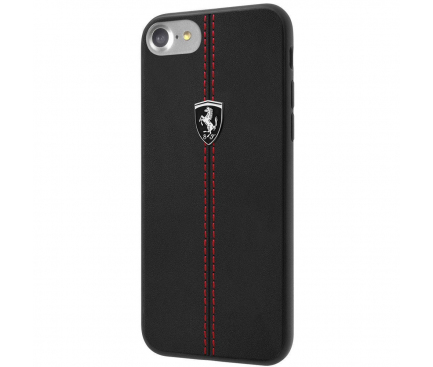 Husa TPU Ferrari Heritage pentru Apple iPhone 7 / Apple iPhone 8 / Apple iPhone SE (2020), Neagra FEHDEHCI8BK