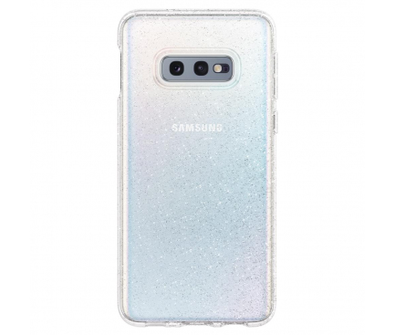 Husa TPU Spigen Liquid Crystal Glitter pentru Samsung Galaxy S10e G970, Transparenta, Blister 609CS25834 