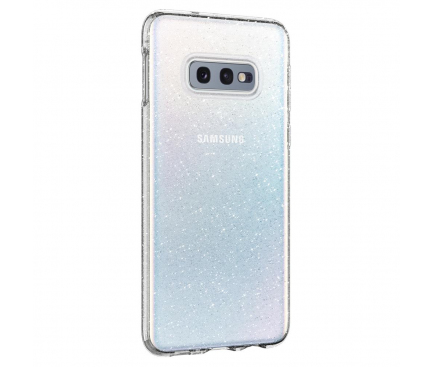 Husa TPU Spigen Liquid Crystal Glitter pentru Samsung Galaxy S10e G970, Transparenta, Blister 609CS25834 