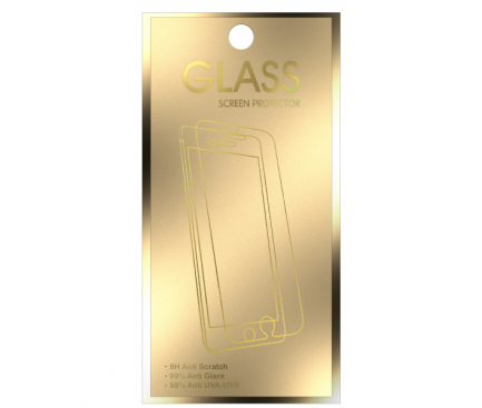 Folie Protectie Ecran OEM pentru Samsung Galaxy S10e G970, Sticla securizata, Gold Edition