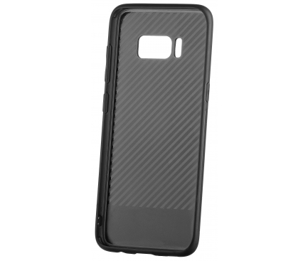 Husa Piele - Plastic OEM Business pentru Samsung Galaxy S8 G950, Neagra, Blister 