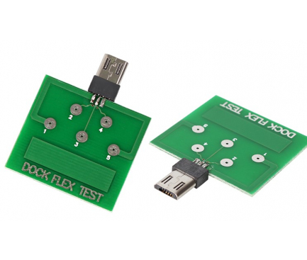Placa MicroUSB cu 5 Pini pentru testare baterie / conector incarcare