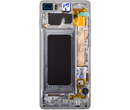 Display cu Touchscreen Samsung Galaxy S10+ G975, cu Rama, Negru, Service Pack GH82-18849A